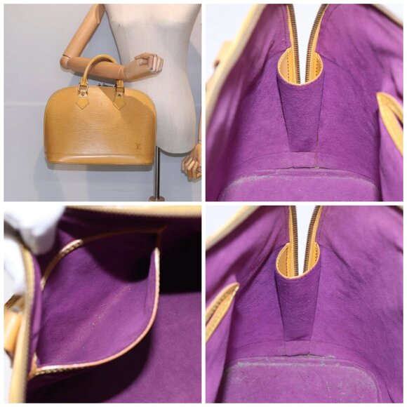 LOUIS VUITTON Epi Alma Hand Bag Yellow - Picture 16 of 16